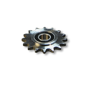 Idler Sprocket for #41/#40 chain with 5/8" ID precision ball bearing, 16 tooth, part no. 2186