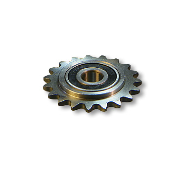 Idler Sprocket for #35 chain with 1/2" ID precision ball bearing, 19 tooth, part no. 2196