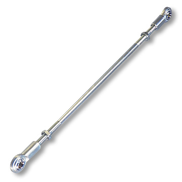 SOLID TIE ROD KIT WITH DELUXE ROD ENDS, 5/16-24, 24" LENGTH, part no. 1842-24