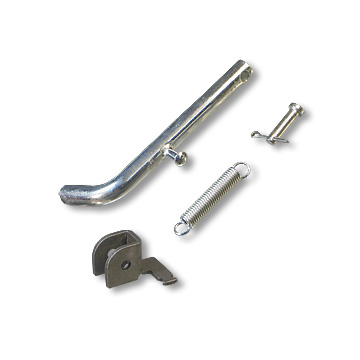 Kick Stand for Mini-bike, (including return spring and fastening pin) with Weldable Bracket, Part No. 1727
