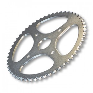 Steel Sprocket, #35 Chain, 1.5" Bore, 6 Holes, 5.25" Bolt Circle, 72 Tooth, part no. 2165-60