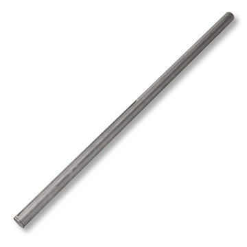 Part No. 1434-36, Solid Aluminum Axle, 1-1/4" OD, Snap Ring Ends, Opposing 1/4" Keyways
