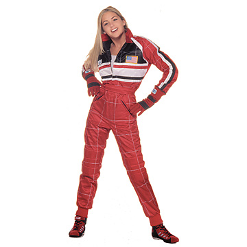 Part No. 1525, Volare Racing Suit, Red w/Black & White
