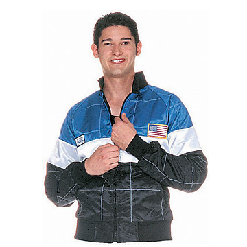 Part No. 1531, Adult Racing Jacket, Blue, Black & White